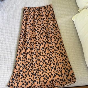 Urban Outfitters Spotted Midi Skirt